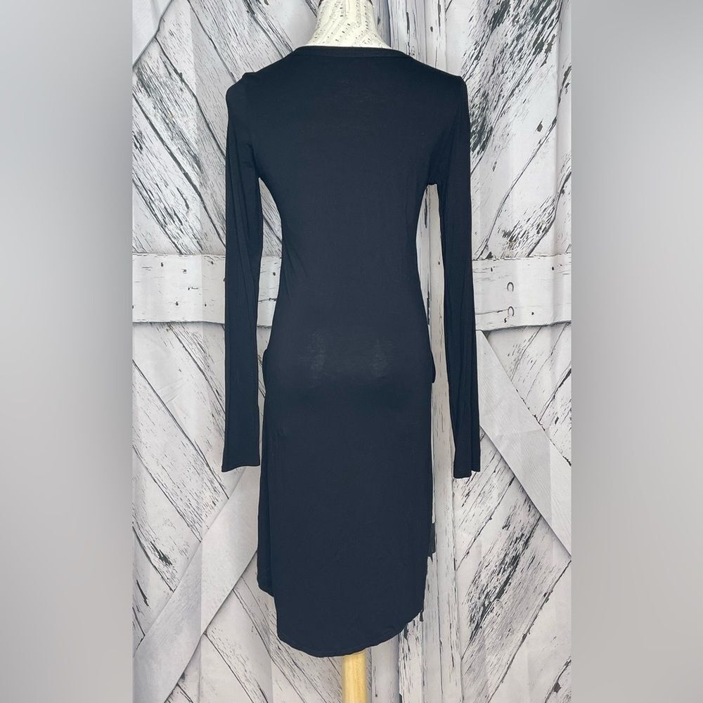 M. RENA Black High/Low Tunic Top Small - Picture 5 of 8